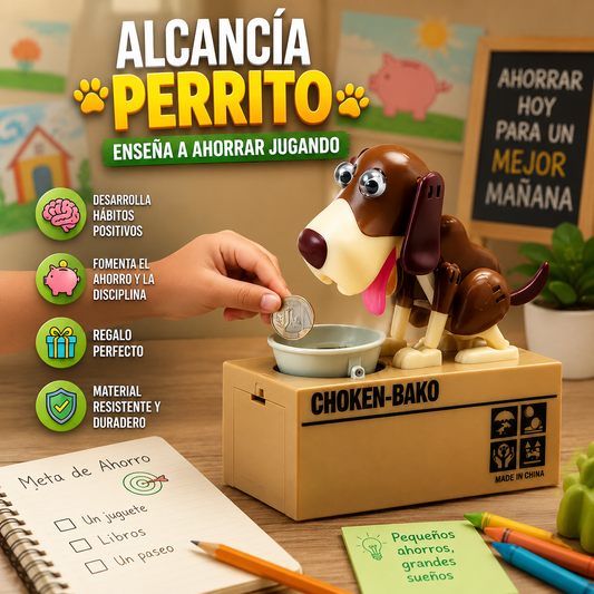 PERRITO COME MONEDAS (ALCANCÍA)